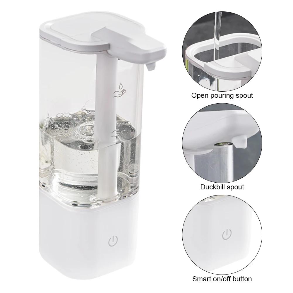 550ML Soap Lotion Dispenser Waterproof Infrared Induction Liquid Soap Pump Dispenser Self Cleaning Kitchen Accessories