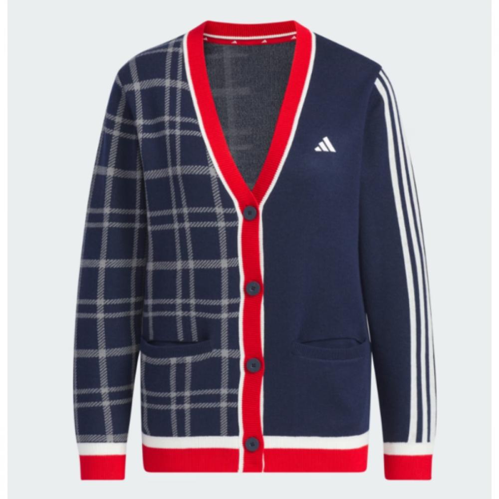 Adidas Golf Pullover Fashion Checked Cardigan Is4752