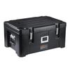 Insulated Food Pan Carrier, 36Qt Capacity, Stackable Catering Hot Box with 3 Stainless Steel Pans, Top Load LLDPE Food Warmer with Elastic Side