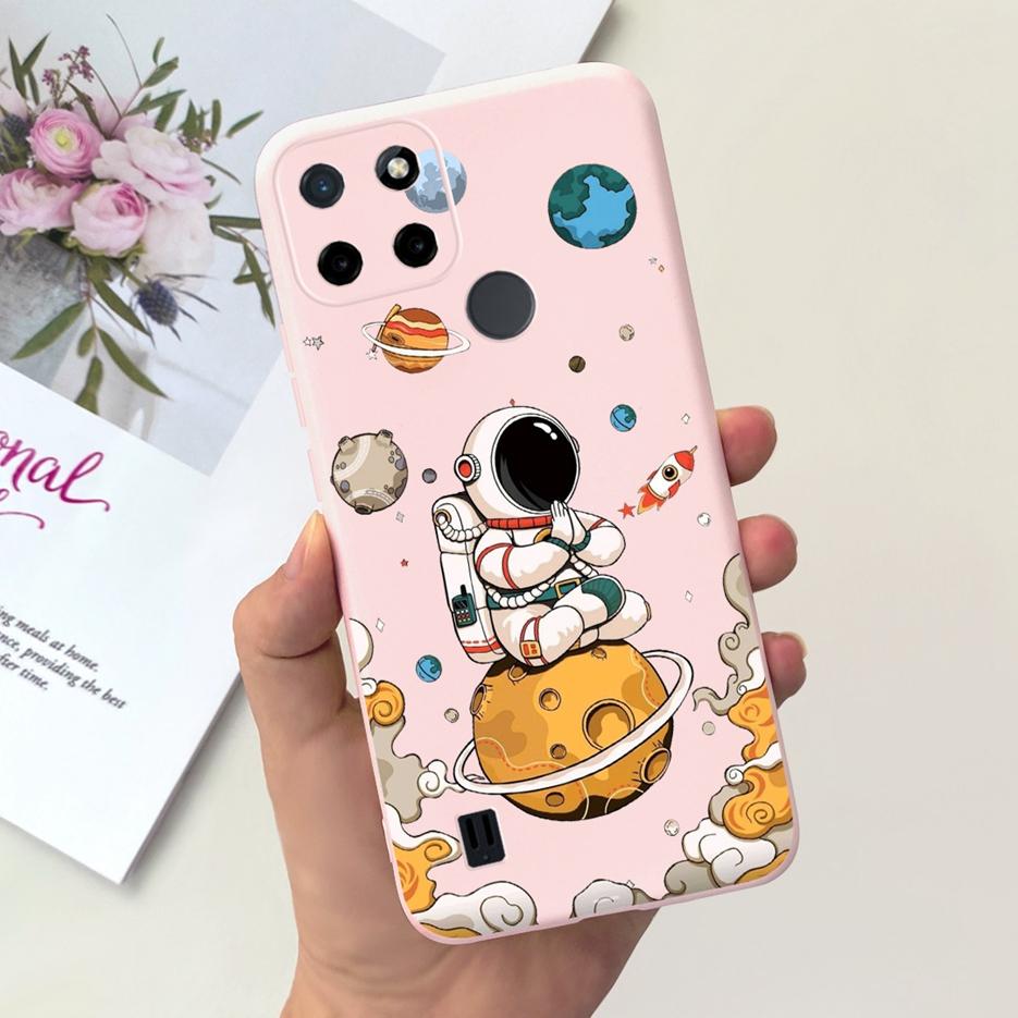For Realme C21Y Case Realme C25Y Stylish Candy Painted Cover Soft Silicone Phone Case For Realme C21 C 21 Y C25Y RealmeC21 Shell