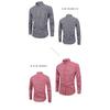 Cel mai vândut transfrontalier Cămașă cu mânecă lungă în carouri 100% bumbac pentru bărbați, Cămașă casual clasică cu nasturi, model Gingham Vichy
