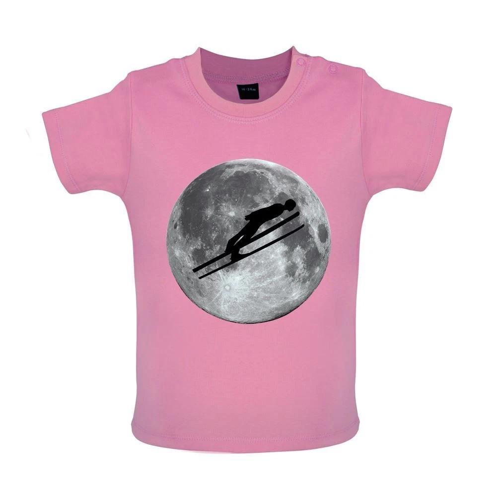 Ski Jump Moon - Baby T-Shirt / Frog - Skier Skier Ski Sweater Love 130
