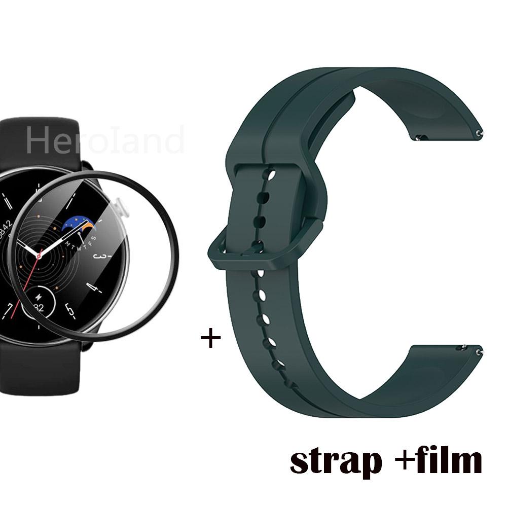 22mm 20mm WatchStrap Band For Huami Amazfit GTR Mini Strap Bracelet Silicone Wristband for Amazfit Gts 4 Mini Bip 3 WatchBand