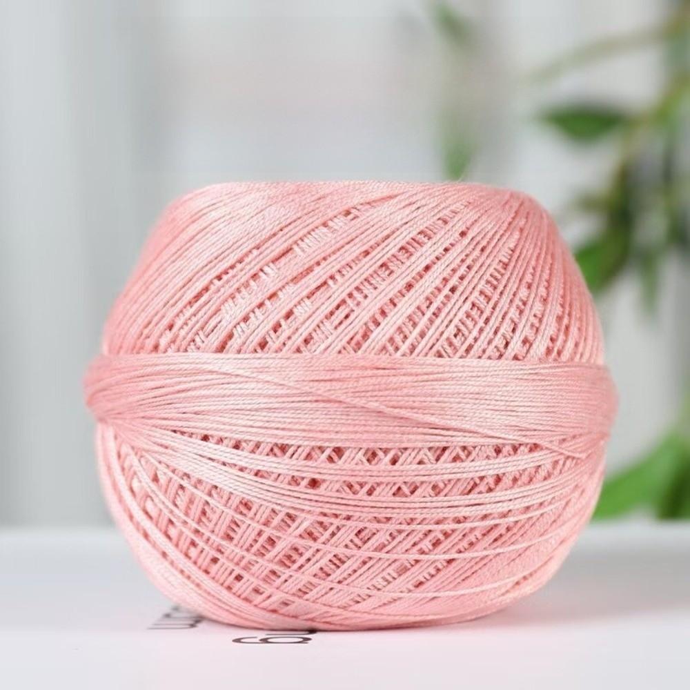 Soft Lace Yarn Bundle Solid Color Crochet Thread Yarn Premium Mercerized Yarn for DIY Knit