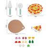 Pizza Making Simulation Interactive Learning Game Wooden Pizza Toy Set For Fine Motor Skills Development And Food Cognition