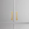 Wave Shape Drawer Pulls Modern Design Furniture Handles Brass Cabinet Handles  Kitchen Wardrobe