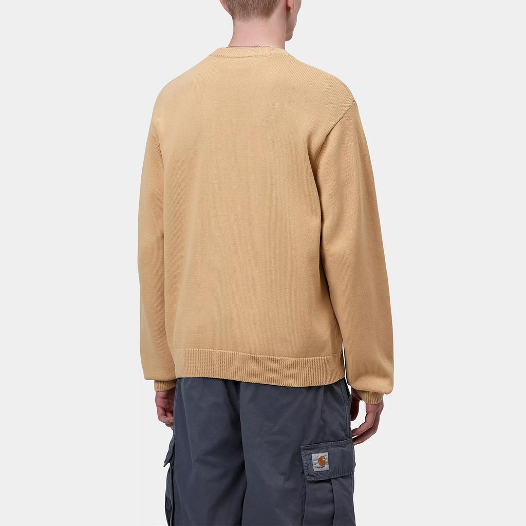 Carhartt WIP SS26 Kori Sweater Casual Long Sleeve Sweater With Embroidered Logo Unisex sweater I036819-07E-GD