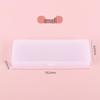 Transparent Frosted Minimalist Pencil Case - Multifunctional PP Stationery Storage Box for Students