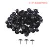 100Pcs Black Round Head Metal Pushpins Upholstery Nails Vintage Tacks Stud Decor
