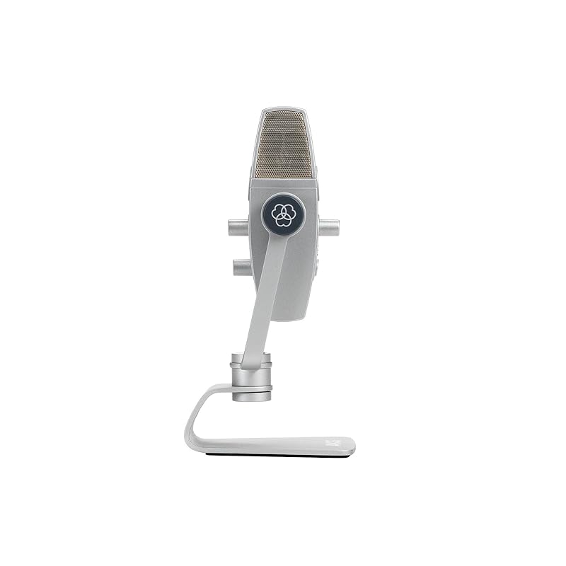 AKG LYRA C44 USB Condenser Microphone for iOS, Android, Mac, and Windows PCs, with Blucoil Pop Filter Windscreen and 3-FT USB 2.0 Type-A Extension