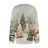 Women's Fashion Printed Long Sleeve Knitted Cardigan Button Down Jacket