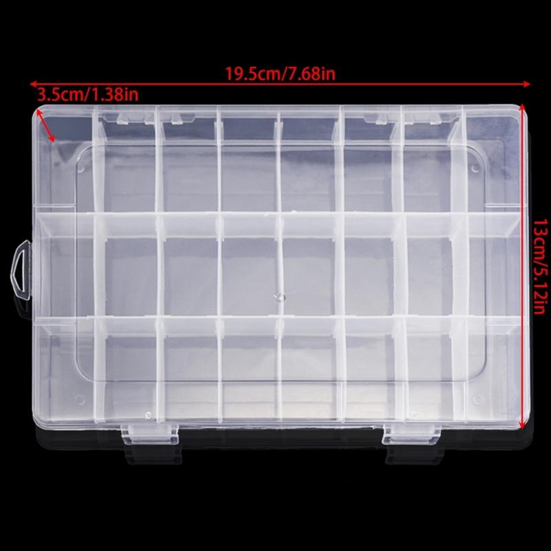 Jewelry Container Box Rectangular/Round Organizer for Case with Lid for Jewelry Earring Nail Art Charms Multipurpose Hol