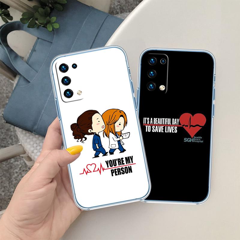 Grey's Anatomy Transparent Phone Case for Motorola Moto G7 G8 G9 G84 G85 G73 G24 G15 Z2 Play Power Plus
