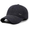 Thick Ear Protection Hat Men's Warm Baseball Cap Autumn Winter Middle-Aged Outdoor Cap