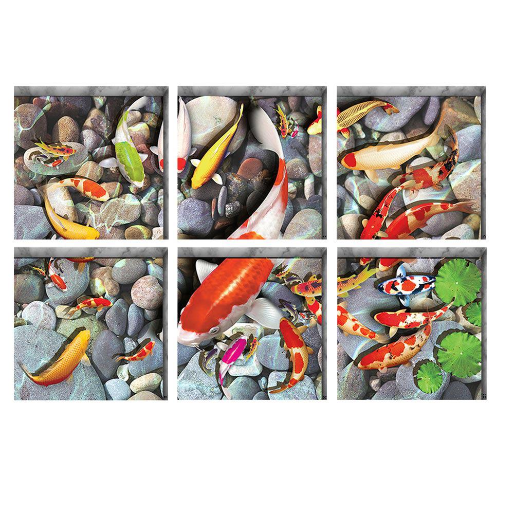 Creative 3D Bathroom Three-Dimensional Environmentally Friendly Wall Sticker Bathtub Self-Adhesive Non-Slip Sticker Children'S Bathtub Waterproof