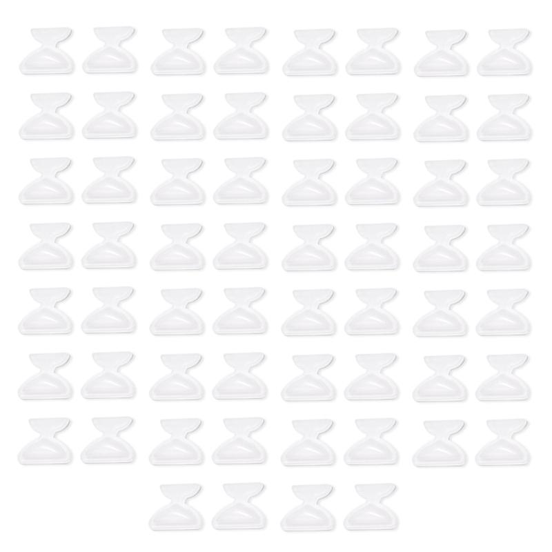 30 Pairs 1mm Clear Nose Cushions Anti Slip Silicone Pads Secure for Full Frame Glasses and Sunglasses