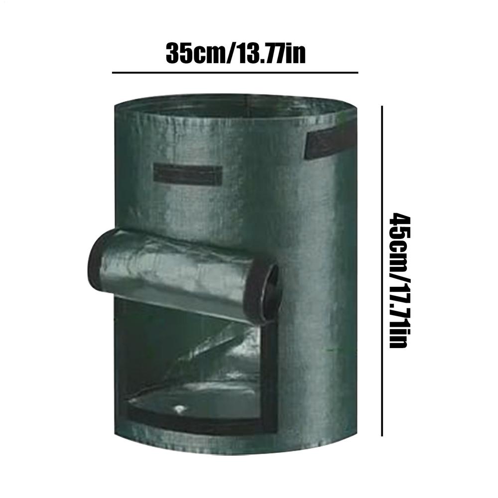 

Plant Grow Bags 3 Piece 10 Gallon Reusable Tear Resistant Vegetables Growing Bags For Indoor Outdoor Yard Patio Windowsill синий