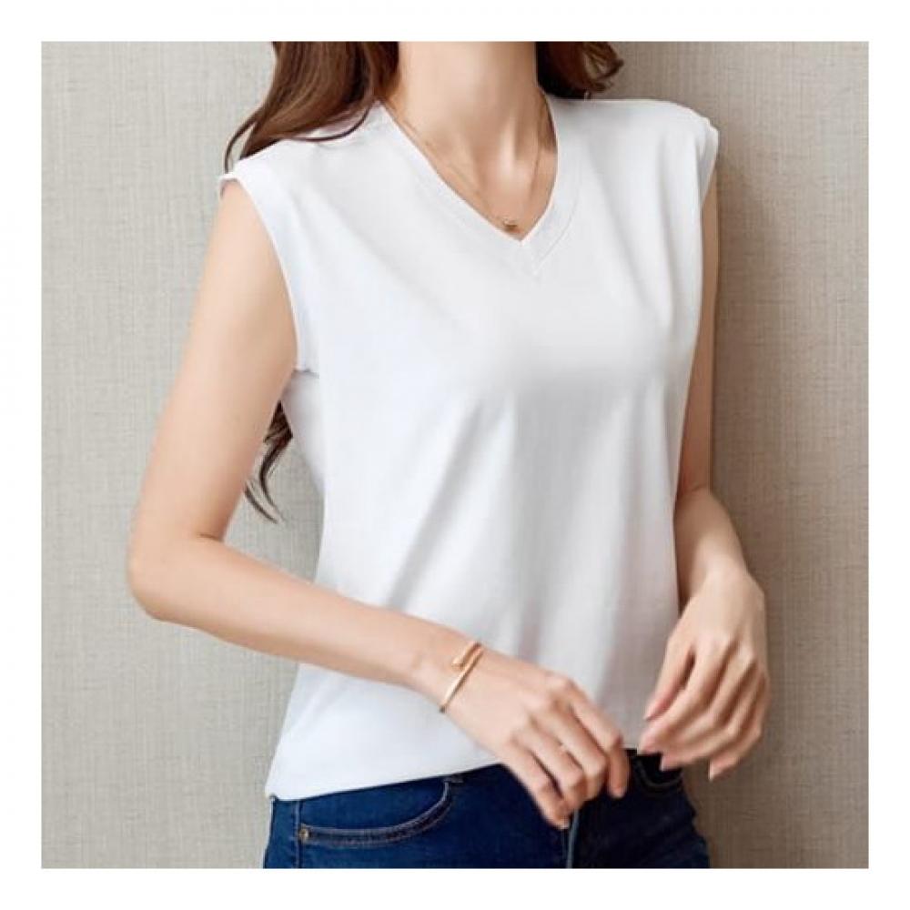 NaVaVa V Neck sleeVeless T shirT nT1587