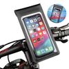 360° Rotation Waterproof TPU Touch Screen Phone Holder Bicycle Motorcycle Handle Installation for 6.5 inch Smartphone Bike Mount