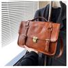 Niche portable high-end backpack retro new simple and versatile small square bag fashion messenger bag
