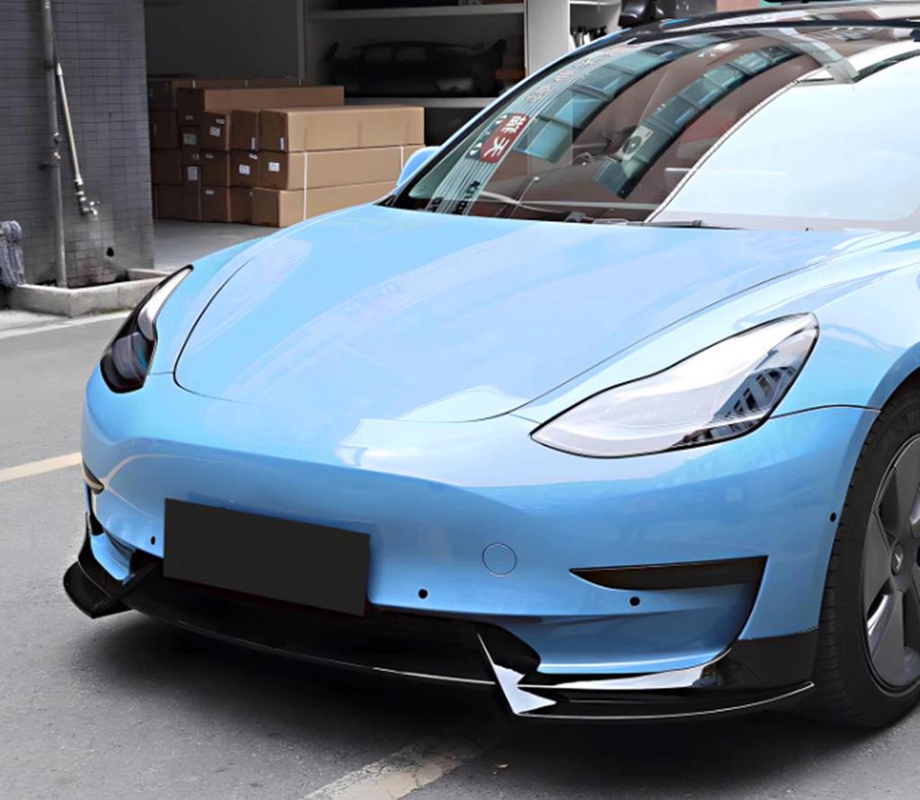 Tesla Model Y Azhuo Front & Rear Lip Body Kit - Gloss Black Water Transfer Printing