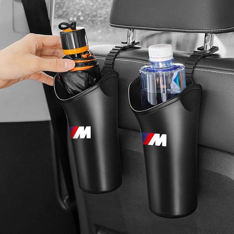 1/2Pcs Car Styling Car Storage Box Umbrella Garbage Organizer Bucket For BMW M E34 E36 E60 E90 E46 E39 E70 F10 F20 F30 X5 X6 X1 M3 M5 M6 E71 F01 F87
