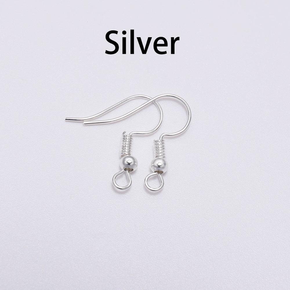 100pcs/lot 20x17mm DIY Earring Wires Earrings Hooks For Jewelry Making Findings Accessories Iron Hook Earwire Jewelry