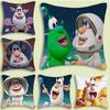 Cartoon B-Booba Grappige Leuke Kussenslopen Cartoon Bank Decoratief Huis Dubbelzijdige Bedrukking Kort Pluche Leuke Kussenhoes