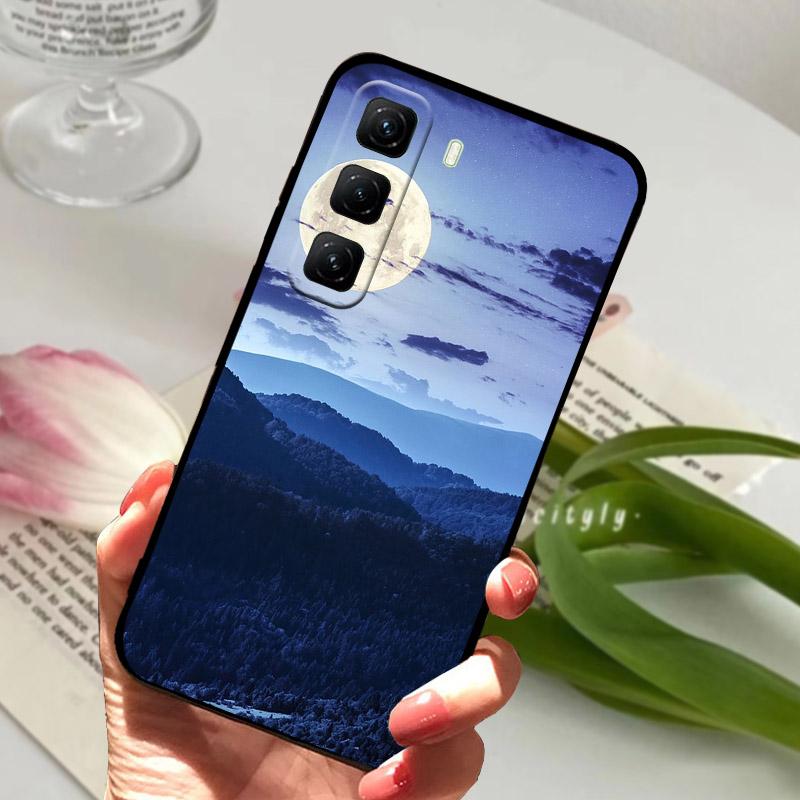 Für Infinix Hot 60 Pro 4G Handyhülle Mode Löwenblumen-Case Für Infinix Hot60 Pro Rückseitiger Stoßfänger X6885 Weiches Silikon TPU Hüllen