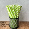 Paper Straws 12mm Degradable Largecapacity Bubble Tea Colorful Party Decor For Cafes