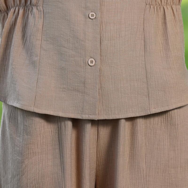 Yu Zhaolin Women's Summer Casual Two-Piece Set