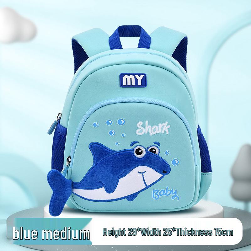 Neoprene Cartoon Whale Anti-Lost Backpack for 4-Year-Olds