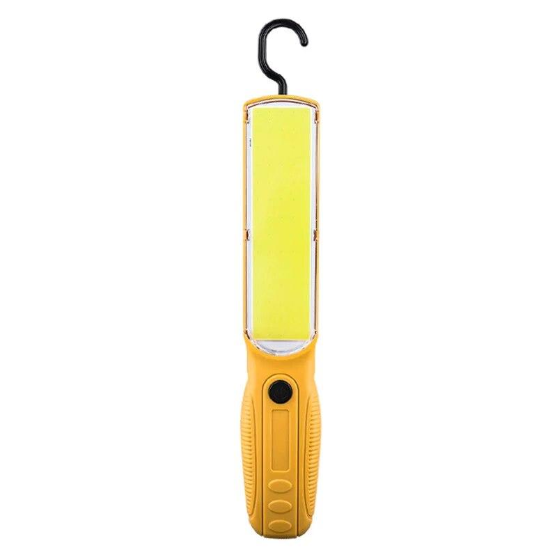 1PC LED COB Torch Work Light Portable Auto Repairing Lamp Rechargeable Camping Lantern Handheld Floodlight With Magnet & Hook