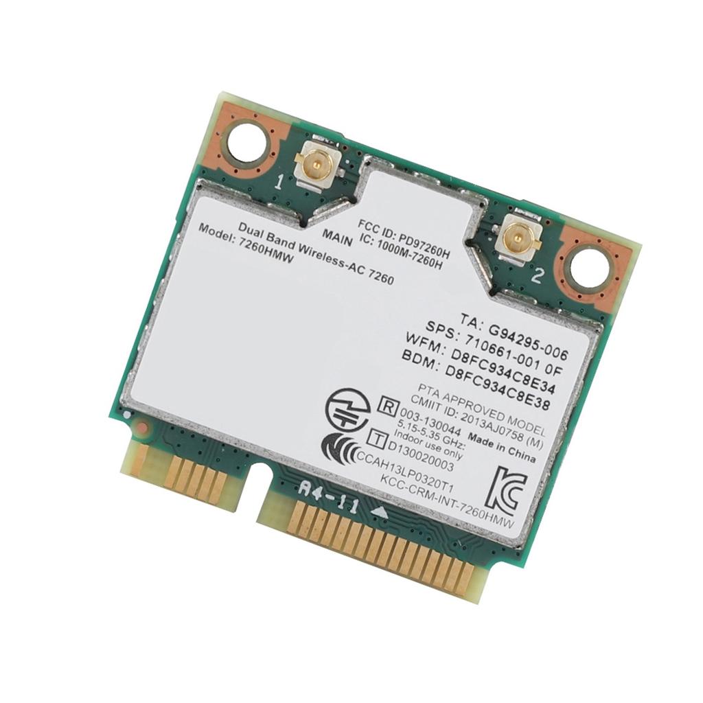 For Intel 7260AC Universal Wireless Card 867M Bluetooth 4.0 Network Card