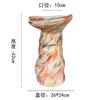 Ceramic Vase Abstract Clay Pot Colorful Graffiti Irregular Shape Flower Arrangement Vase Craft Ornaments Flowerpot Home Decor