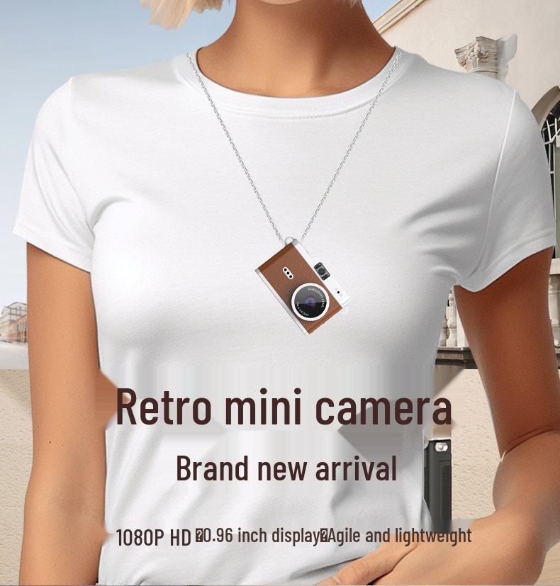 Retro Mini HD Thumb Sports Camera – Outdoor Student Camcorder