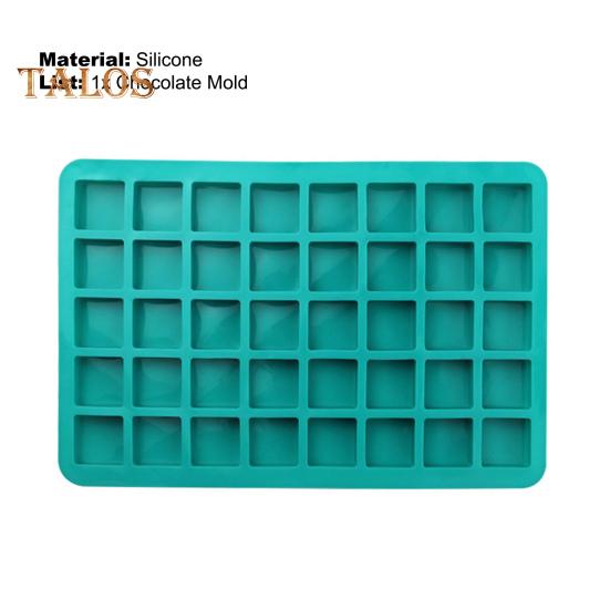Fondant Mold Flexible Heat Resistant 40 Cavities Practical Keto Fat Bombs Gummy Jello Peanut Butter Fudge Baking Mold for Home Use