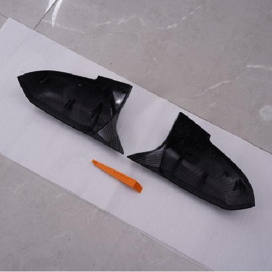 Pair Carbon Fiber M3 Style Mirror Cover Caps For BMW F20 F21 F30 F32 F36 M2