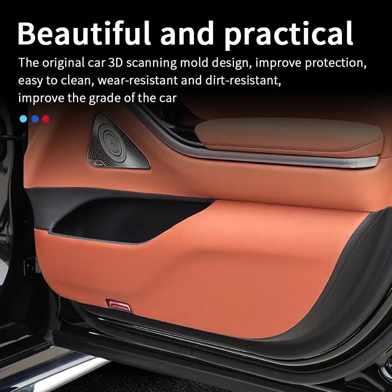 Door Kick Pad for ~2024 Mercedes W223 S Series 400 450 550 480 Accessories
