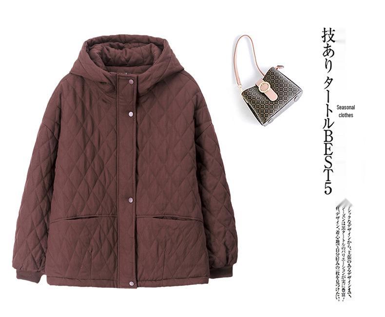 Damen Baumwolljacke in Übergröße - Herbst/Winter 2024, Casual, Leicht, Warm, Kurzer Mantel für Mütter mittleren Alters und ältere Mütter