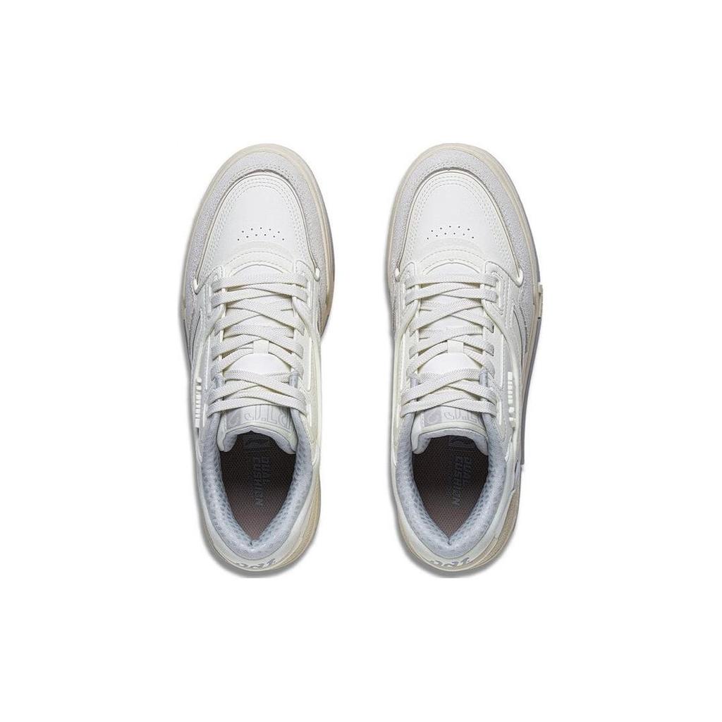 Li Ning 001 BTC Abrasion Resistant Breathable Abrasion Resistant Breathable Low Top Skateboard Shoes Women's White AGCT008-2