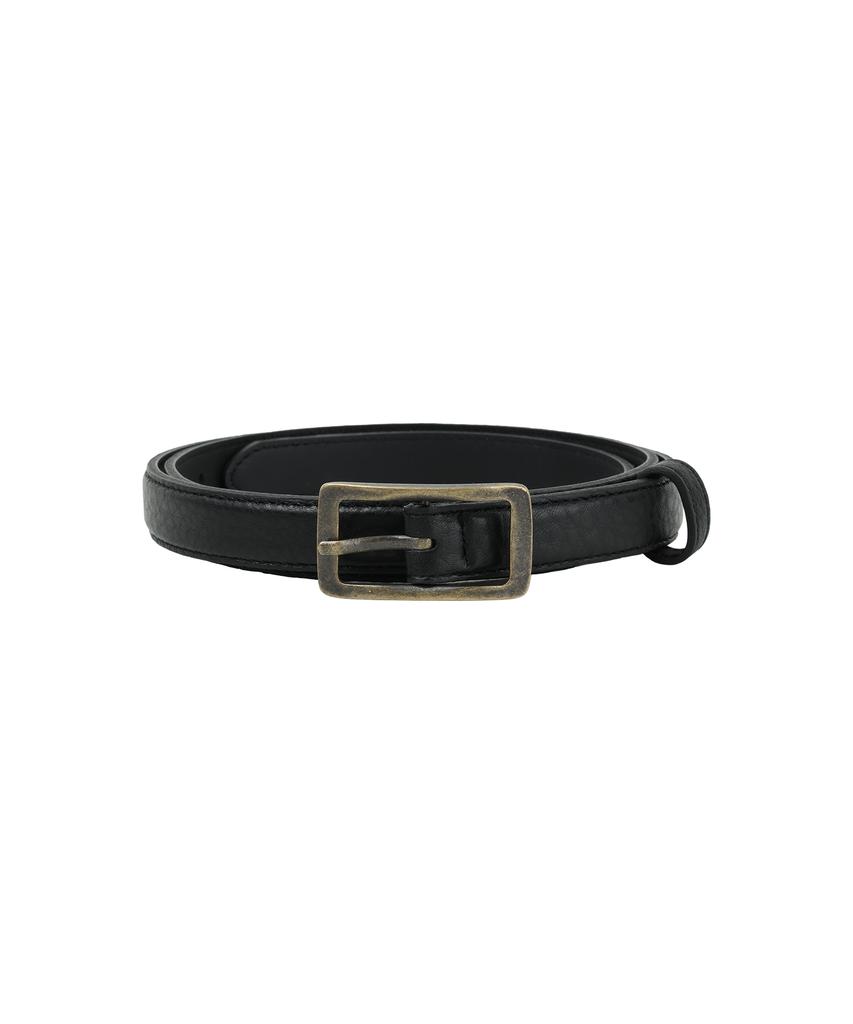 NOISE Vintage Square Buckle Belt - Black