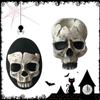 Gothic Skull Head Candlestick Scary Skull Head Wall Lamp Halloween Skull Head Candle Holder  Home