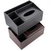 Organizador de Mesa de Couro com Porta-Lenços
