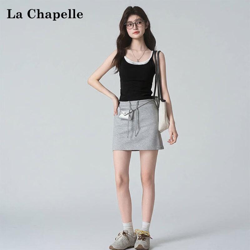 La Chapelle Women's Double Strap Padded Butterfly Back Camisole