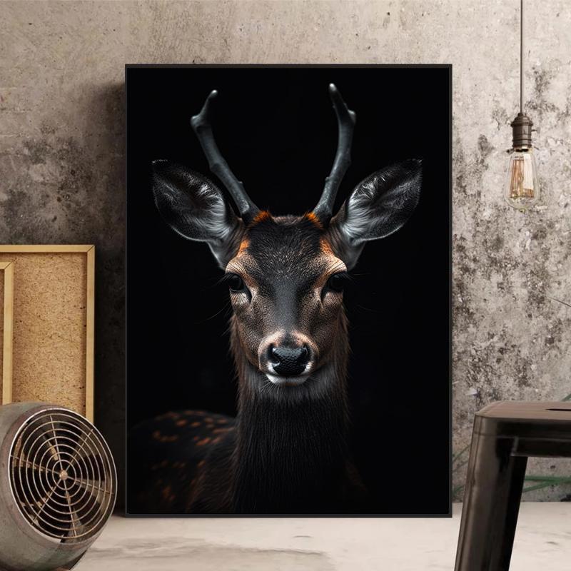 Modern Abstract Animal Lion Bear Leopard Deer Posters and Prints Canvas Painting Wall Art Wild Animals Pictures for Living Home Decor