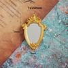 1/12 1/12 Dollhouse Miniature Mini Multistyles Round Mirror Plastic Children Toy Makeup Mirror Accessories