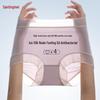 Tingmei Women's Plus Size High-Waist Seamless Antibacterial Briefs (4-Pack)