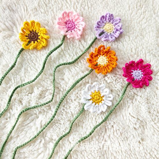 1/4/6 szt. Ręcznie robiona szydełkowa kwiatowa zakładka do książki Ręcznie robiona kwiatowa zakładka na stronę Książka Miłośnicy czytania Dzieci Uczniowie Kobiety Prezent