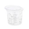 Calibrated Mixing Ratios Disposable Clear Graduated Plastic Mixing Cups for Paint UV Resin Epoxy 400ml Measuring Ratios